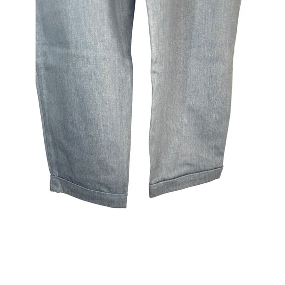 2/$30 NWT Choosy Size 4 Light Blue High-Waisted Tie-Belted Light Denim Pants - Picture 13 of 15